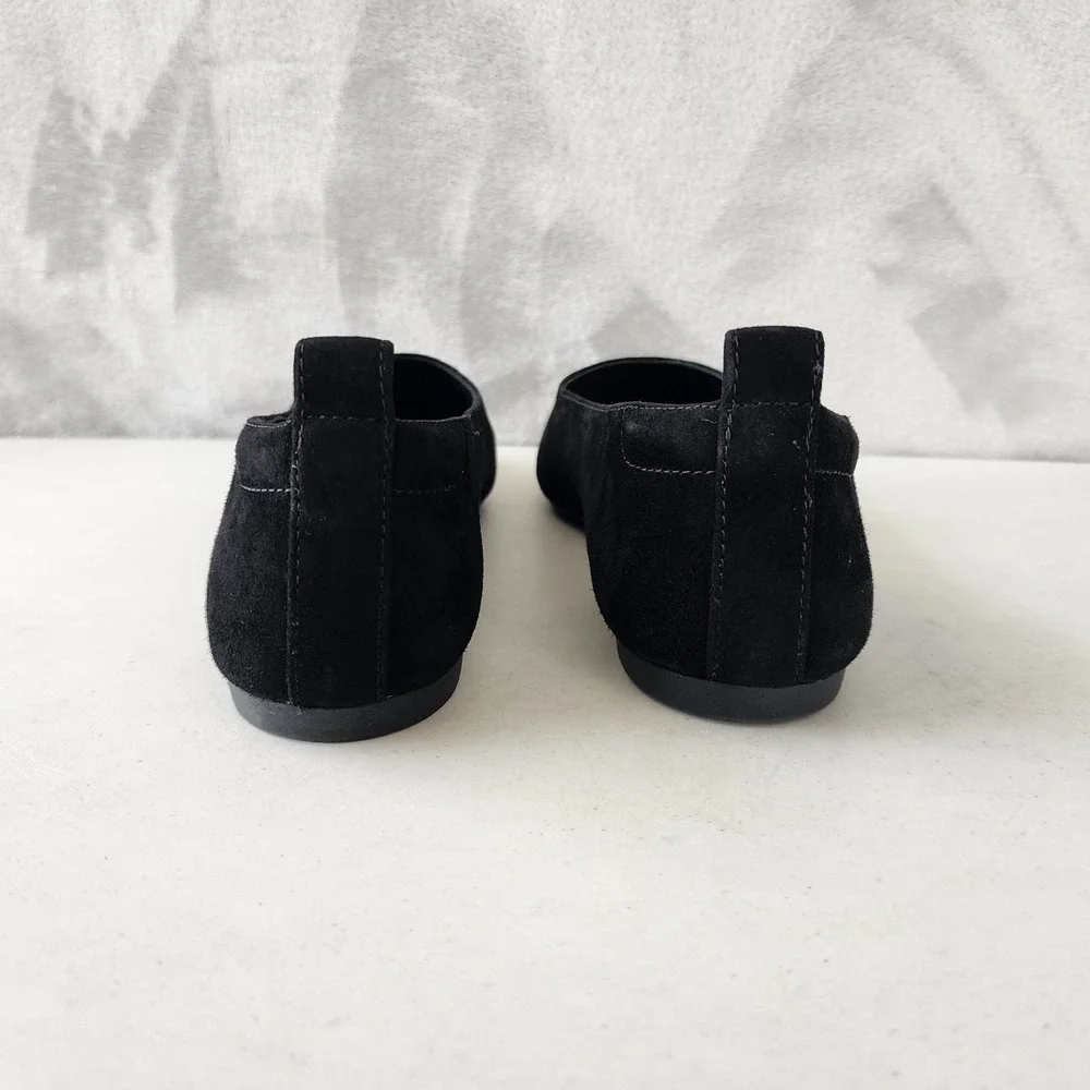 Everlane The Day Glove Flats Womens Size 8.5 Soft Black Suede Leather Shoes NIB - Picture 11 of 12
